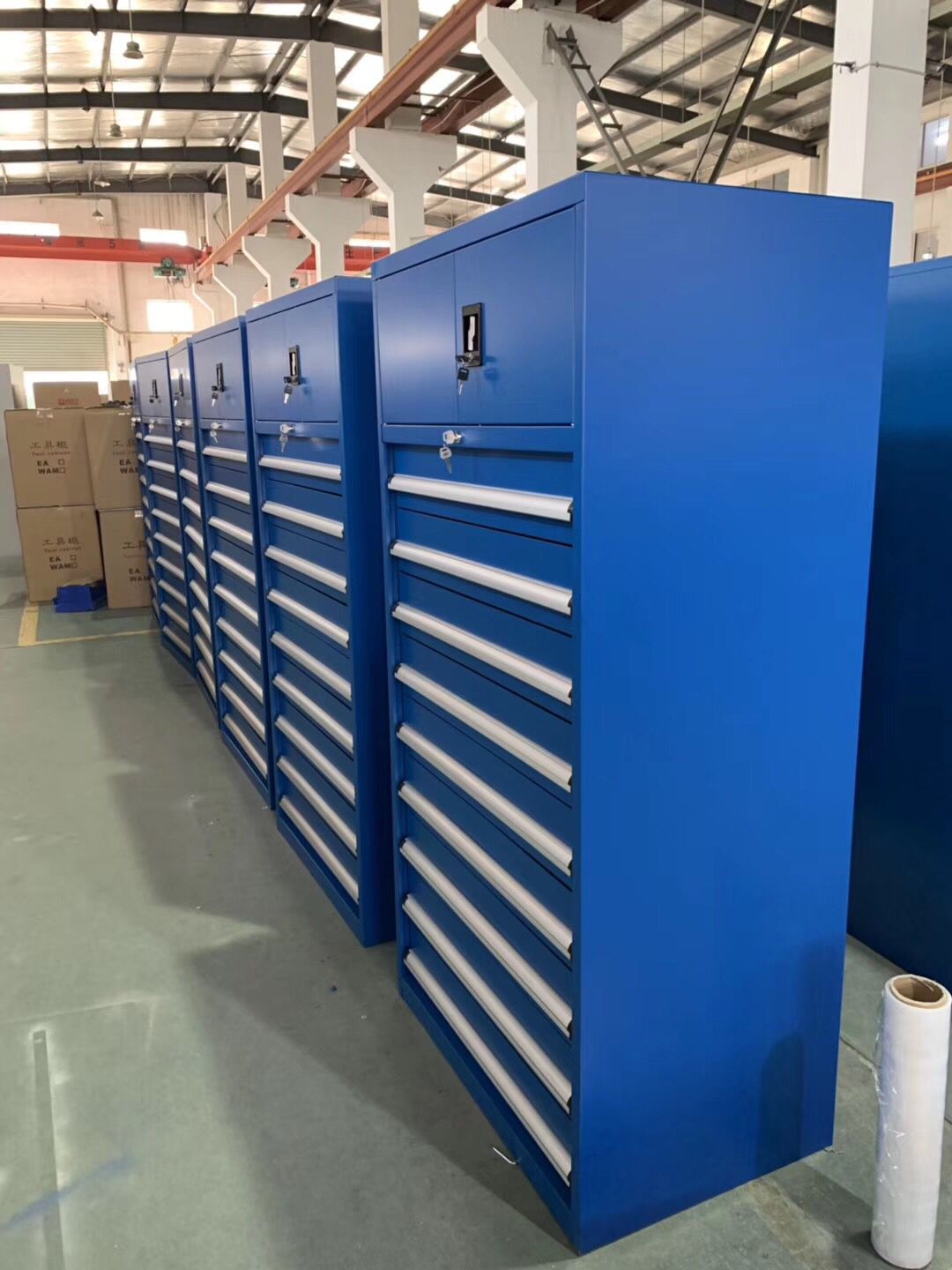 重型双开门车间抽屉式工具柜可定制储物柜五金工具置物柜铁皮柜子