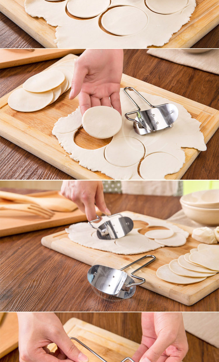 不锈钢切饺子皮器厨房饺子神器圆形压饺子皮模具包饺器饺子模具