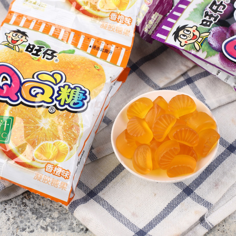 旺仔qq糖20g*20袋旺旺零食糖果多口味散装软糖橡皮糖果儿童零食