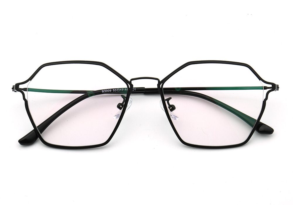 ookii现货批发新款时尚金属眼镜框配近视防蓝光电脑防辐射眼镜