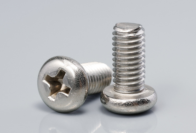 gb818镀镍圆头机牙螺钉镀镍机械微型精密电子十字盘头螺丝m3.5m4