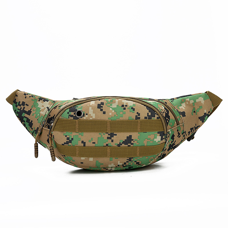 新款多功能战术腰包男士跑步腰包运动户外腰包帆布迷彩腰包
