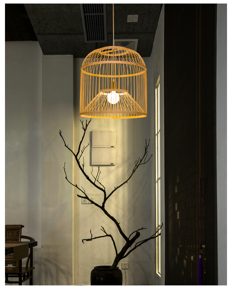 中式竹艺吊灯 竹艺艺术民宿休闲会所竹子灯 餐厅茶室常创意竹吊灯