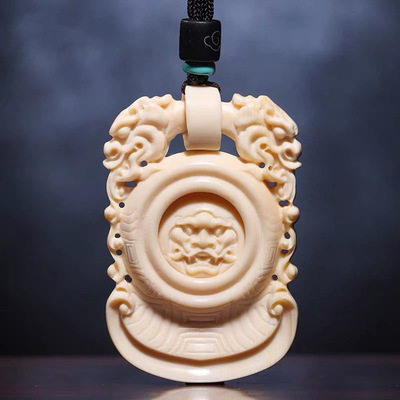 猛犸象牙镂空精品 貔貅转运牌子男士女款吊坠招福招财纯手工饰品
