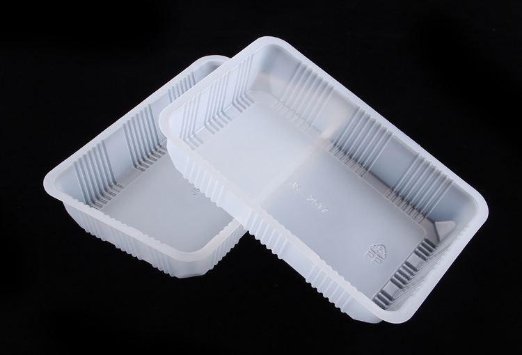 一次性吸塑打包盒真空包装盒冷冻水产小龙虾1斤500克包装盒定制