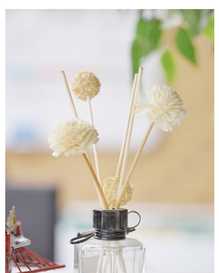 厂家直销香薰棒无火挥发棒汽车香水棉芯纤维藤条白色Φ4*300毫米