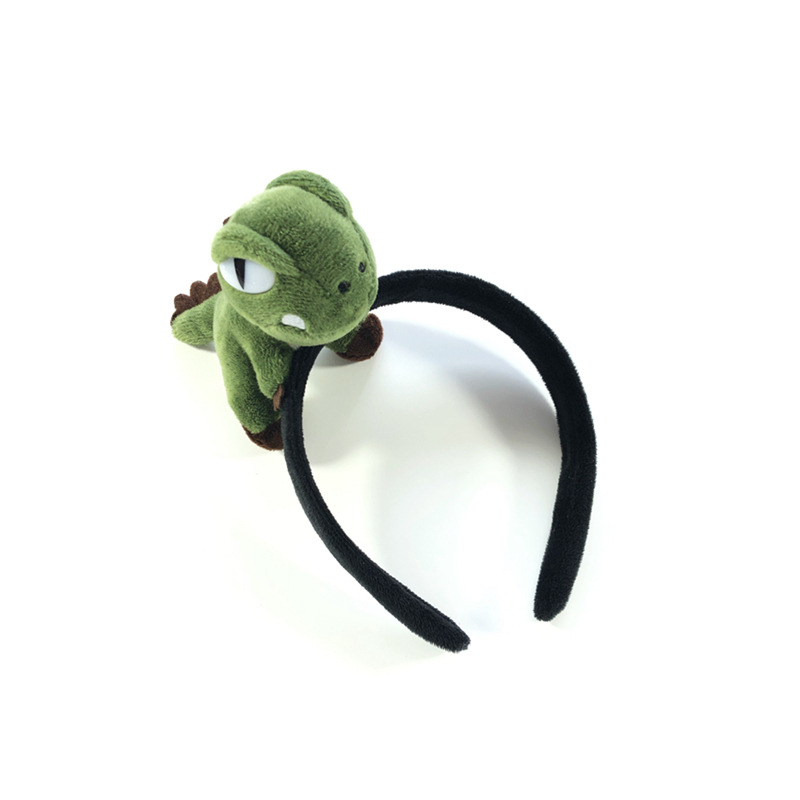 抖音同款卡通搞怪大恐龙发箍女可爱压发洗脸头饰恐龙卖萌头绳胸针