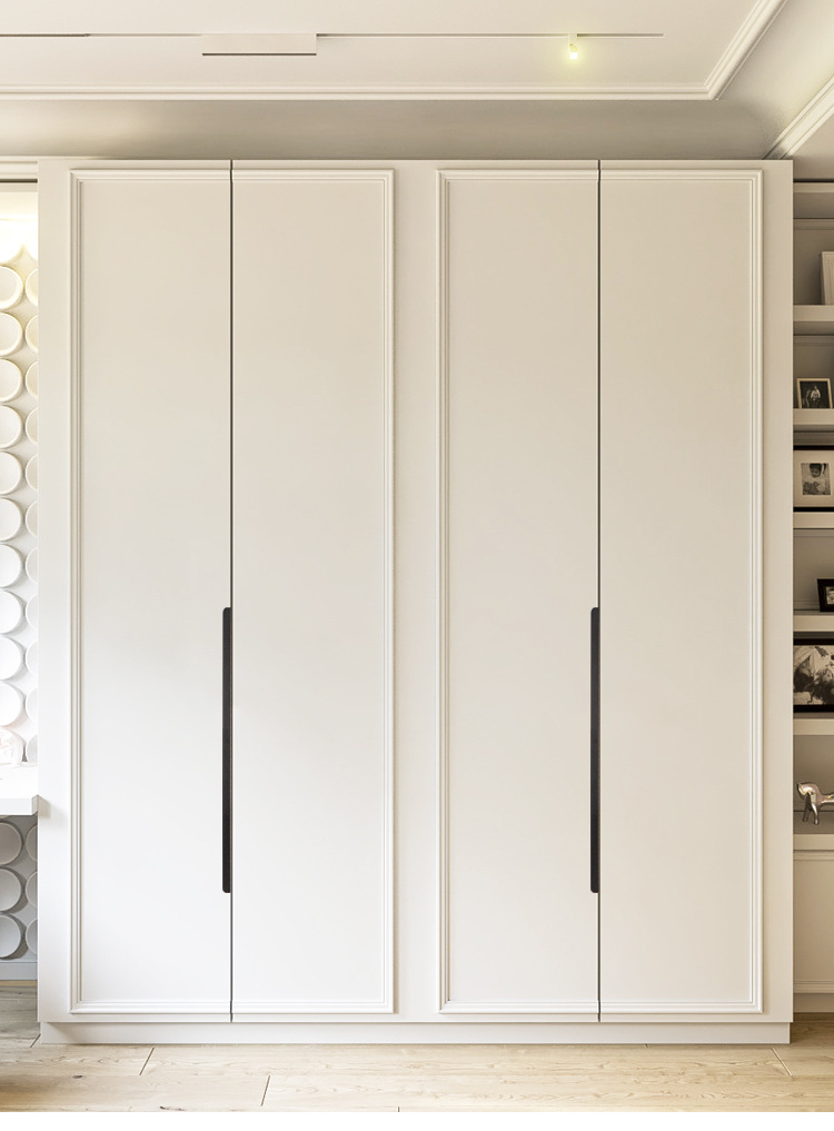 黑色衣柜暗拉手柜门抽屉隐藏式把手免打孔隐形拉手暗装暗藏门把手