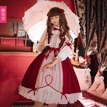 原创 小邦妮的蔷薇JSK连衣裙lolita洋装吊带裙花嫁萝莉洛丽塔日常