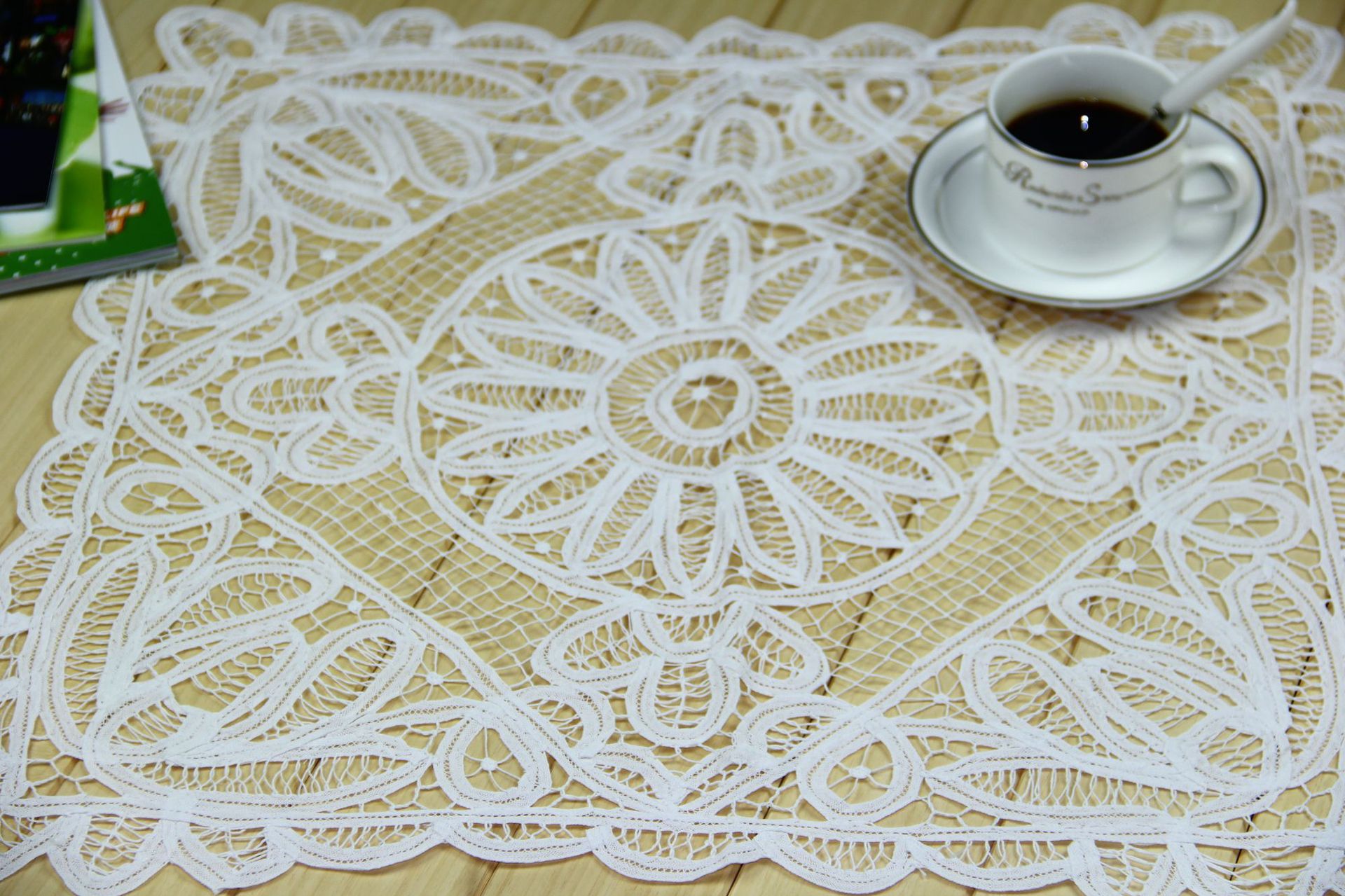 库存抽纱美丽丝百带丽雕玉龙镂空扣锁网扣钩针台布方巾盖巾批发