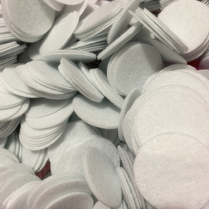 diy饰品配件 圆形黑色白色不织布圆片打底布片无纺布片一包一千片