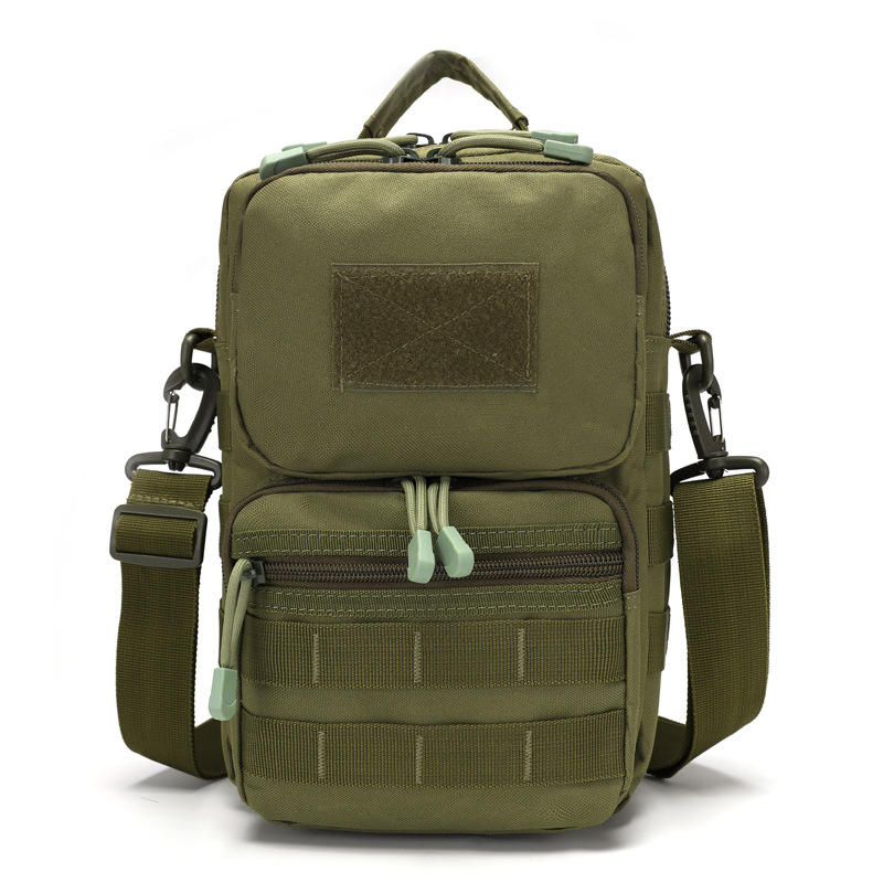 In Stock Shoulder Crossbody Camouflage Tactics Bag Multi-Functional Large Capacity Chest Bag Pannier Bag Shoulder Bag with Logo