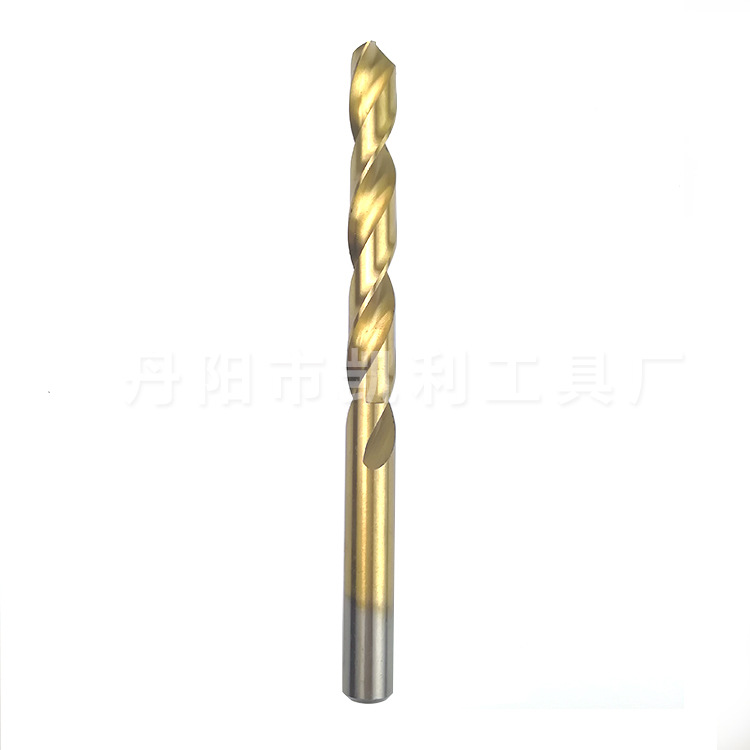 High Speed Steel Straight Handle Twist Drill Stainless Steel Titanium Plated Auger Bit Drill Hardware Tools