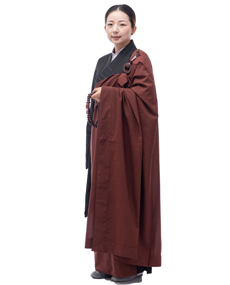 佛教僧服海青居士服不透台麻纱曼衣菩萨戒五戒缦衣木兰色七衣五衣