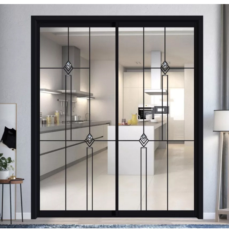 厂家直销现代简约铝合金推拉门极窄边框玻璃门客厅阳台移门订购