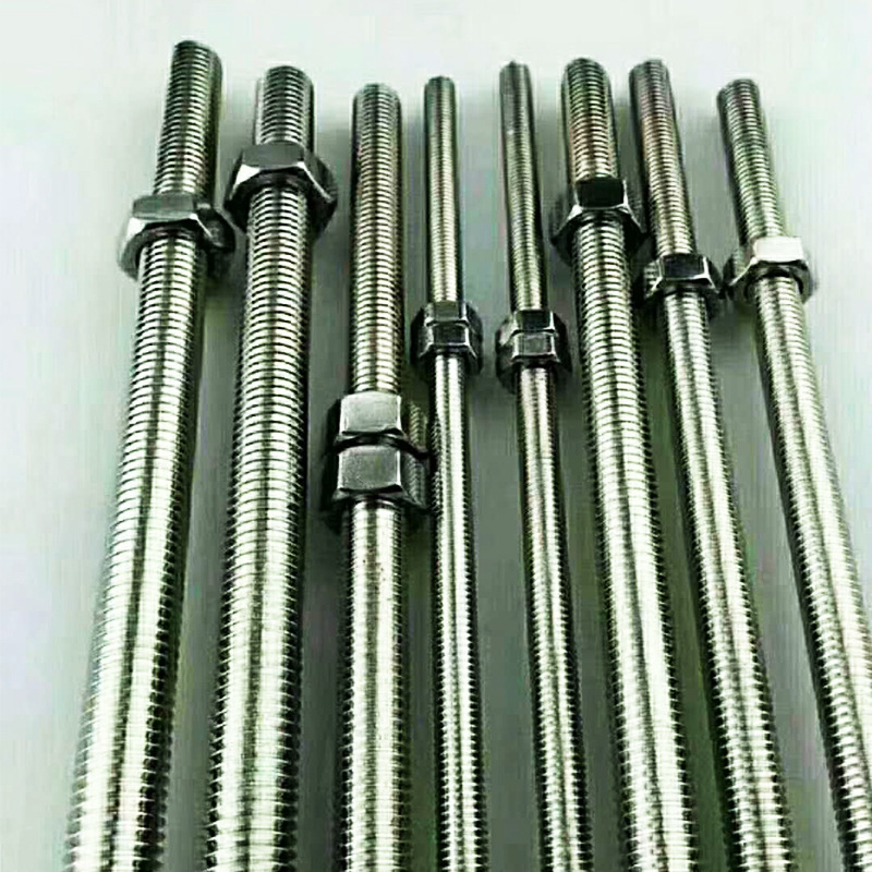 湖南长沙批发 8厘全丝吊杆 镀锌牙条 3米紧固件 连接螺柱 螺丝杆
