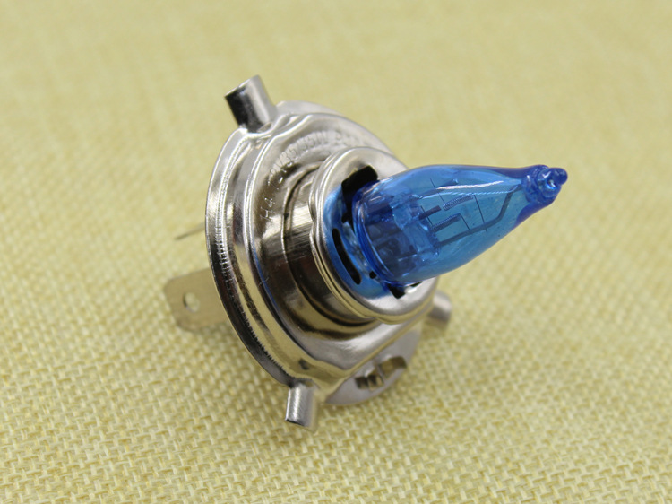 摩托车灯泡电瓶车改装灯泡12v35w双爪带盘灯泡电动车陶瓷大灯灯泡