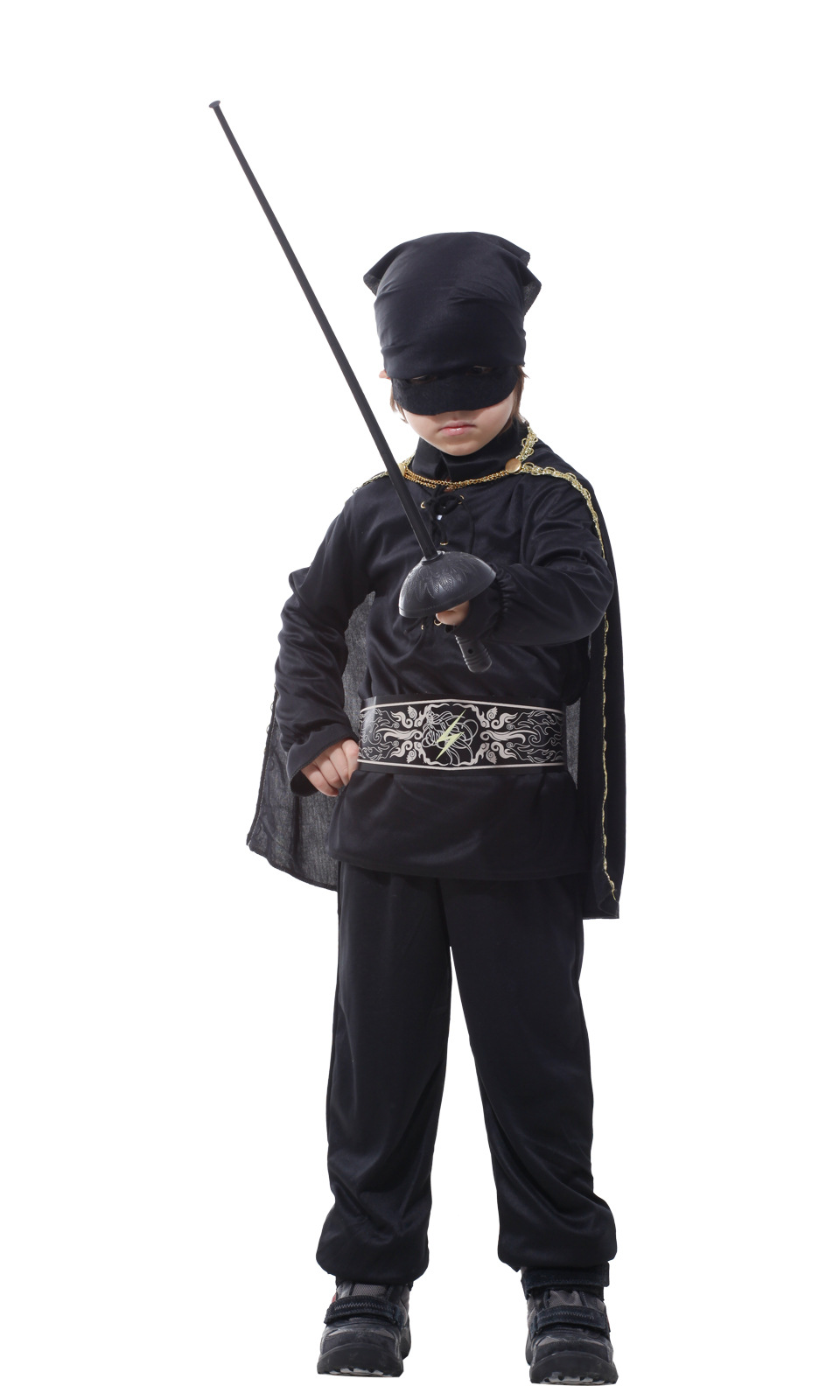 万圣节儿童演出服 化妆舞会王子服 cosb-0084 古装铠甲 蒙面侠客