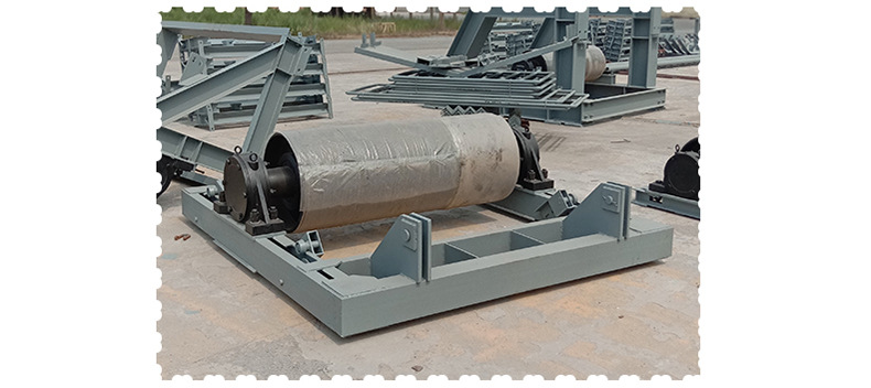 皮带输送机中间架 传动改向滚筒头尾支架 螺栓焊接输送机支架支腿