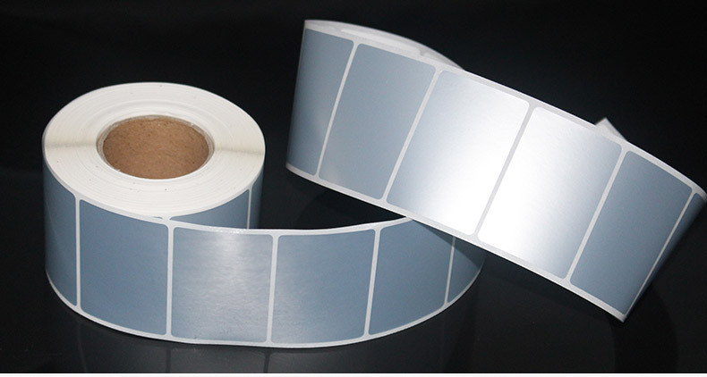 亚银标签50 60 70 80 90 100mm固定资产标签贴纸 哑银龙不干胶