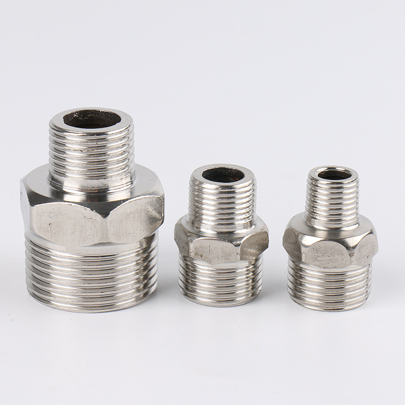 外牙对丝变径不锈钢接头201 双外螺纹接头 水暖接头