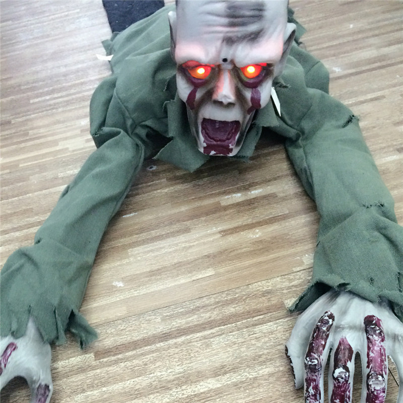 万圣节鬼屋装扮恐怖吓人整蛊玩具道具大爬鬼电动吊鬼派对装扮