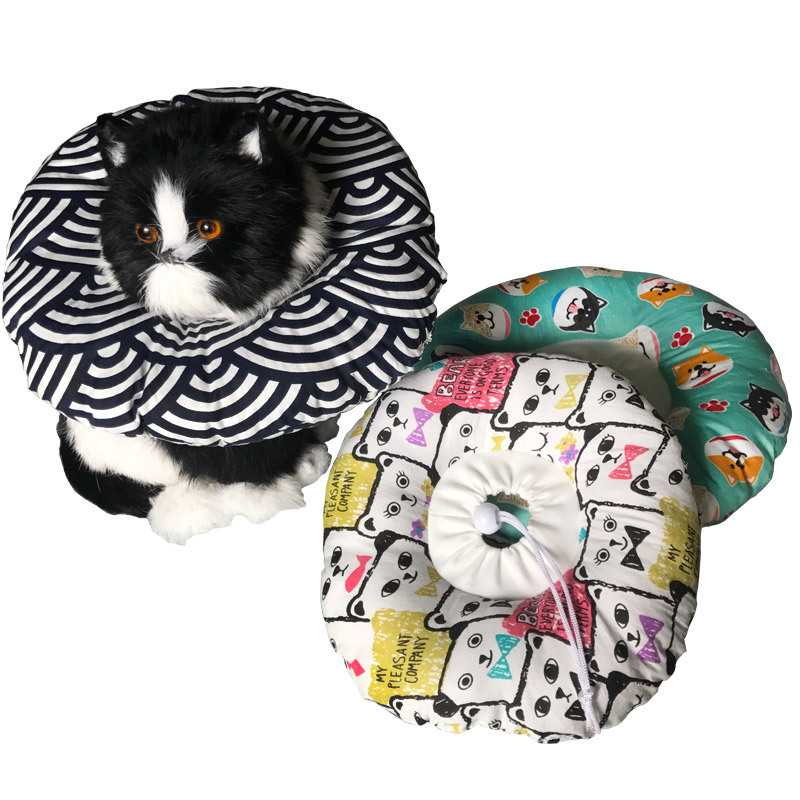 伊丽莎白圈软布圈宠物头套脖圈 猫咪狗狗防咬防舔项圈伊利沙白圈