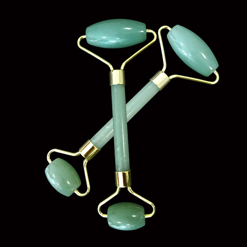 玉石滚轮惠州 绿色玉石美容按摩器东陵玉滚轮【工厂直销】可定制