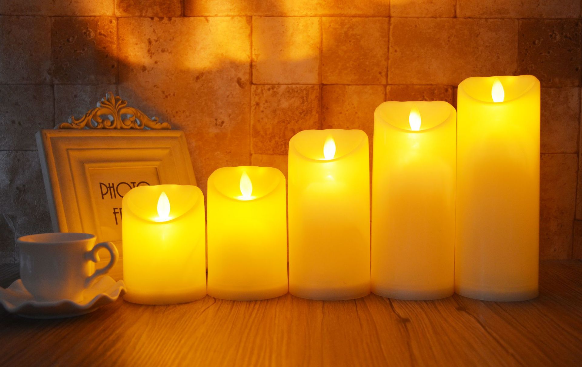 万圣节用品_led电子蜡烛灯 厚款光面仿真摇摆 情人节万圣节派对 - 阿