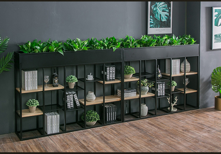 ins置物架花架铁艺绿萝花箱隔断北欧客厅餐厅室内阳台花台花槽