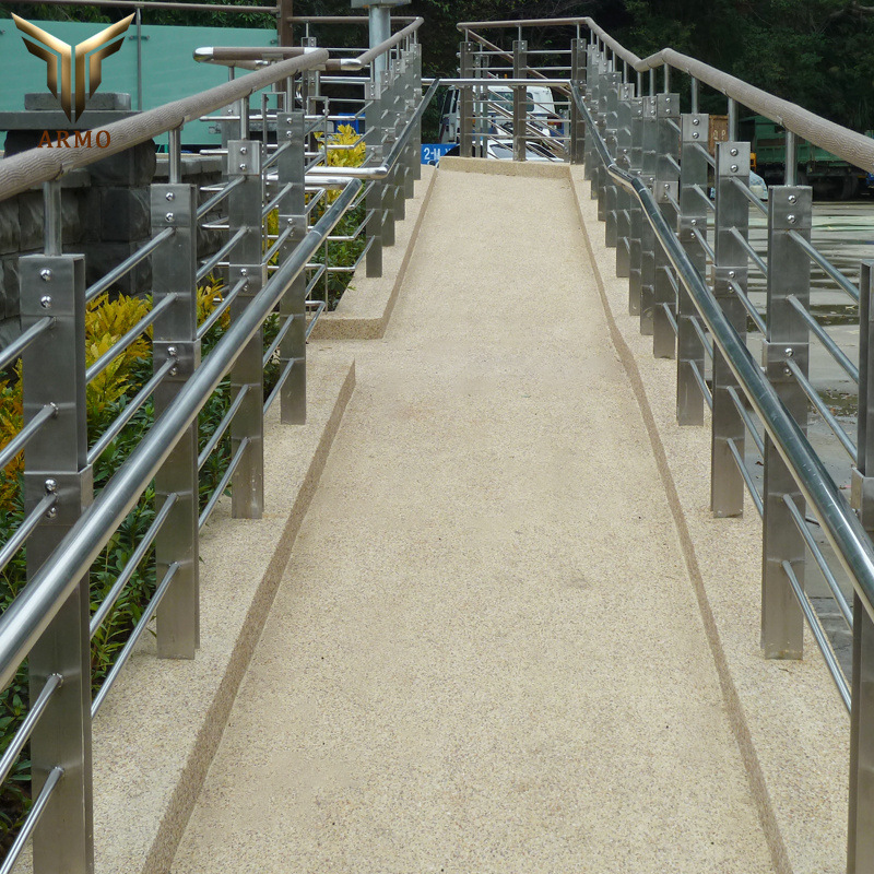 公园景观防潮塑木栏杆扶手 楼道围栏仿木板材 园林栈道仿木栏杆