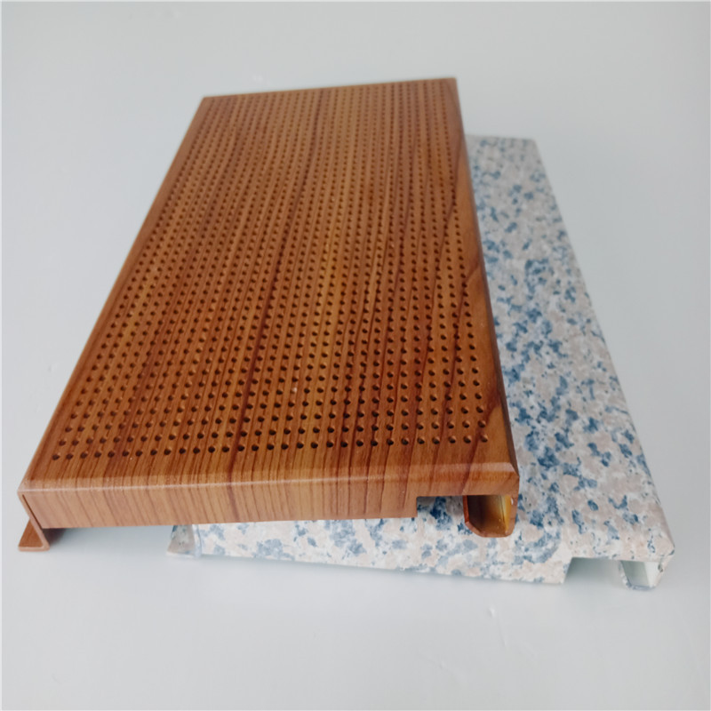 厂家直供圆孔木纹铝单板 建筑外墙装饰材冲孔铝单板木纹幕墙