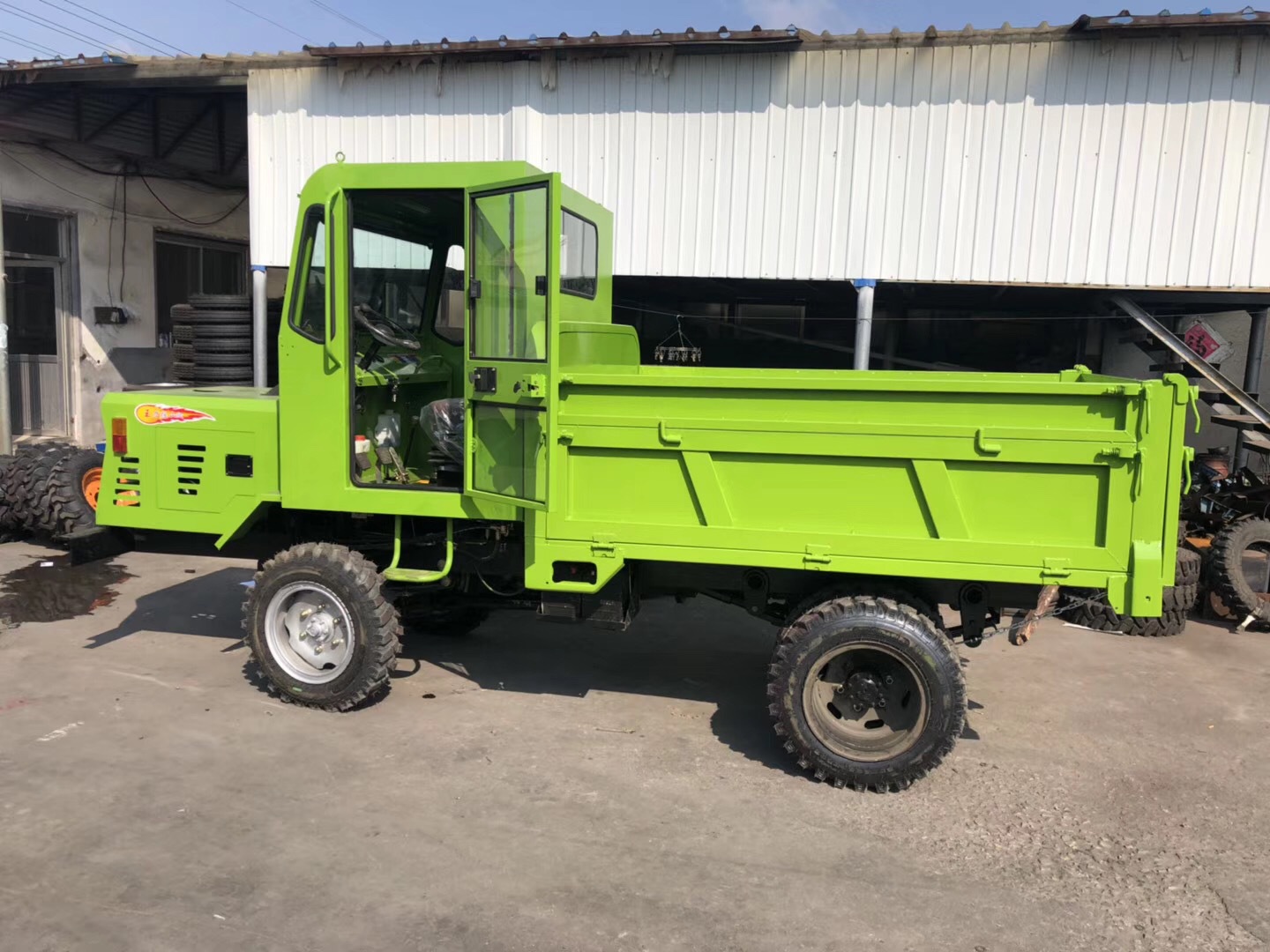 盂县直邮小型四不像工程车 25马力柴油四驱农用车水泥石子自卸车