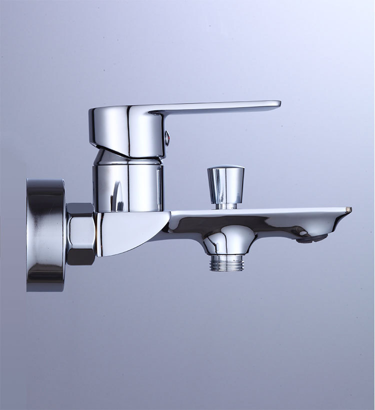 派瑞芙铜体防冻淋浴三联混水阀浴缸花洒水龙头暗装花洒淋浴龙头