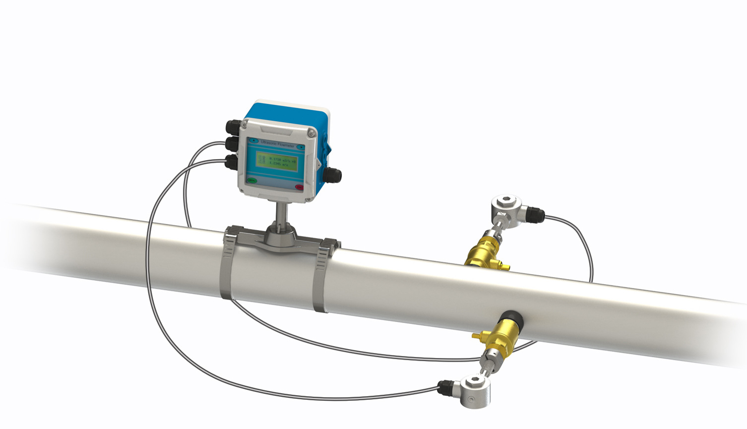 一体式超声波流量计 高精度管道式超声波流量计