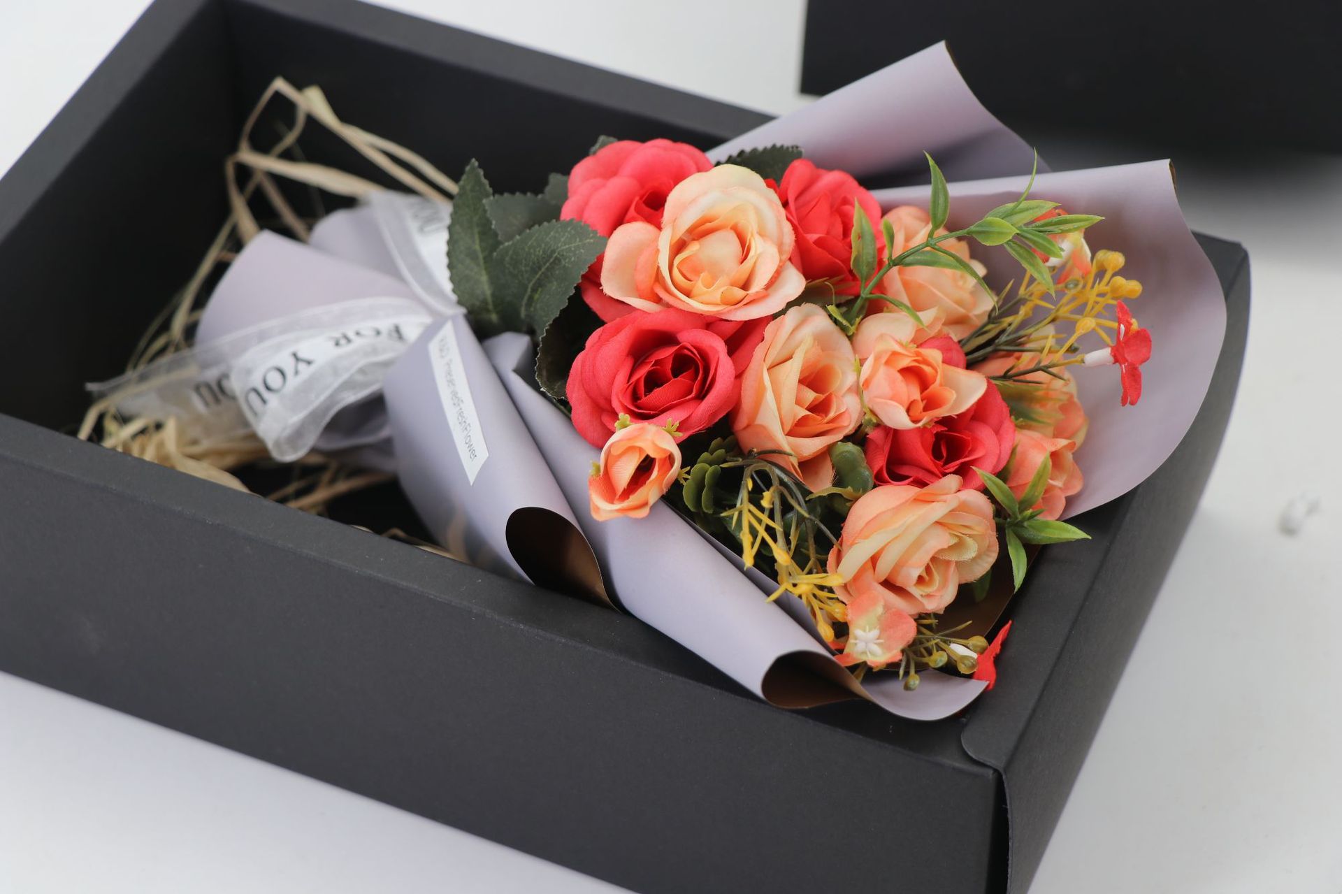 11朵香皂玫瑰花礼盒情人节老师妈妈生日礼物教师节康乃馨花束花盒