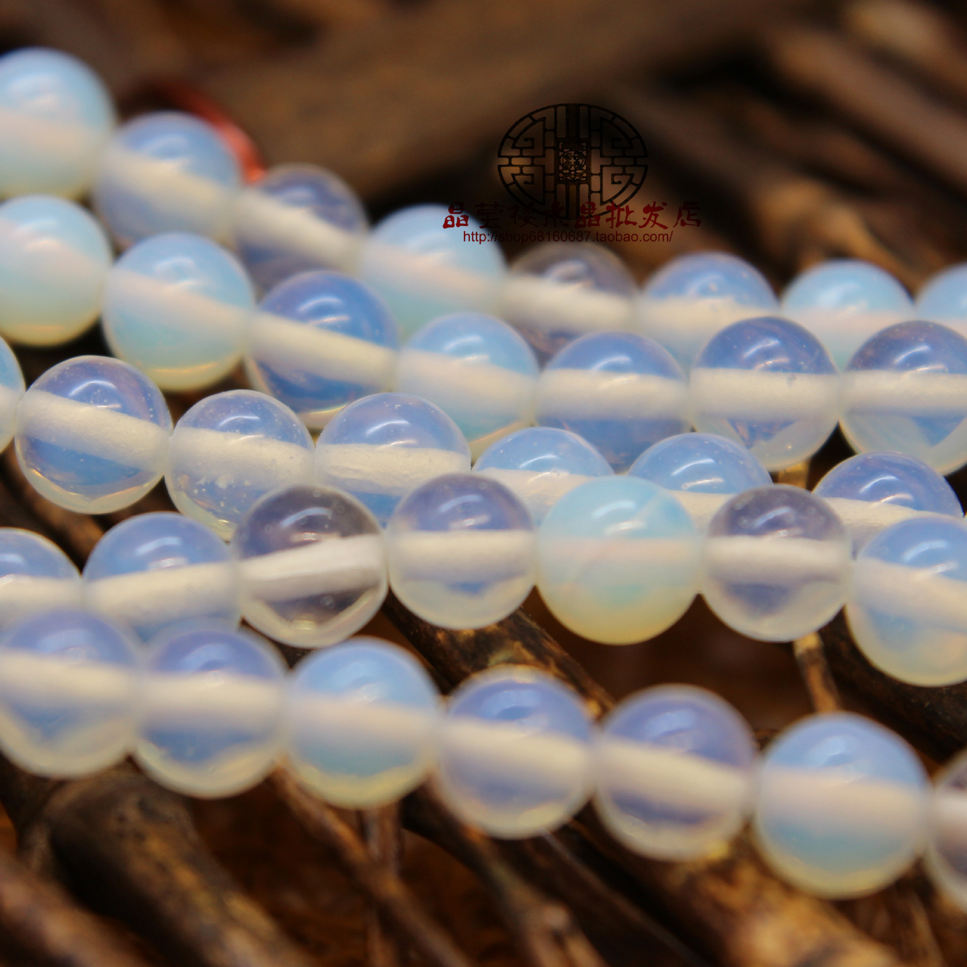 厂家直销 蛋白石散珠 半成品珠子diy饰品手链项链配件串珠批发