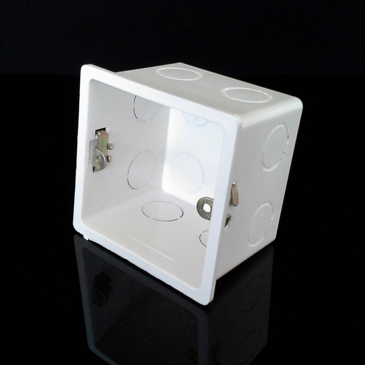 pvc暗装接线盒塑料底盒 86型灯头盒 预埋八角盒厚度5/6公分