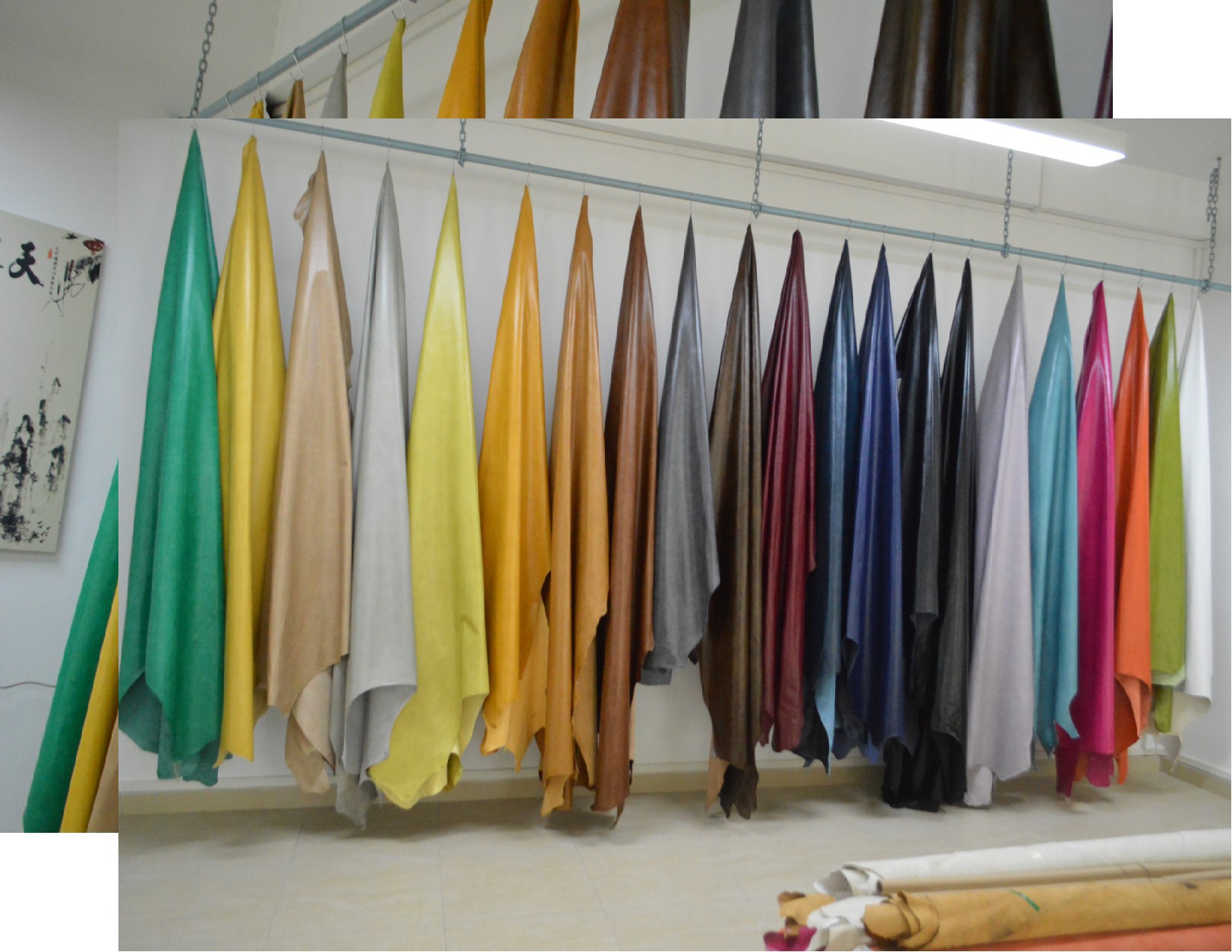 头层牛皮真皮皮革皮料欧式沙发床头意大利进口油蜡皮家具皮料