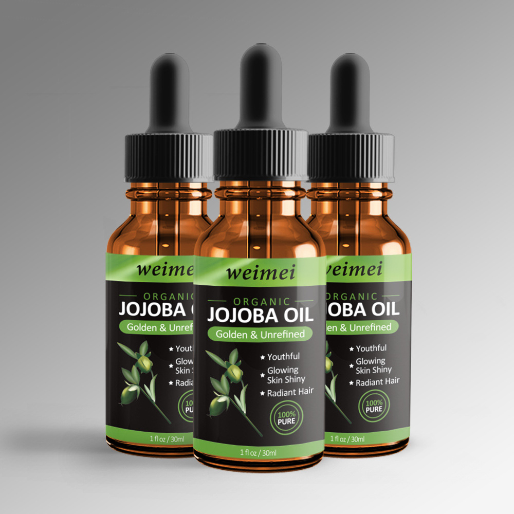 跨境30ml 霍霍巴油补水保湿身体按摩精油面部护理荷荷巴油oem加工