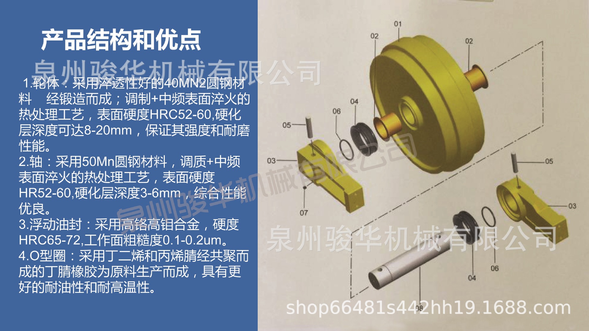 挖机柳工clg220/920/925引导涨紧地导向轮厂家直销底盘配件