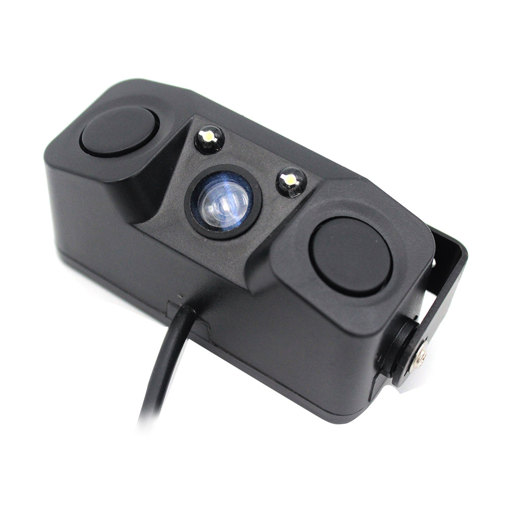 高清摄像头雷达防水三合一倒车雷达免打孔免安装布线倒车影像雷达