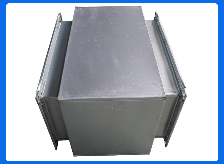 直销阻抗式复合消声器 镀锌板风管消声器静压箱 通风管道消声器