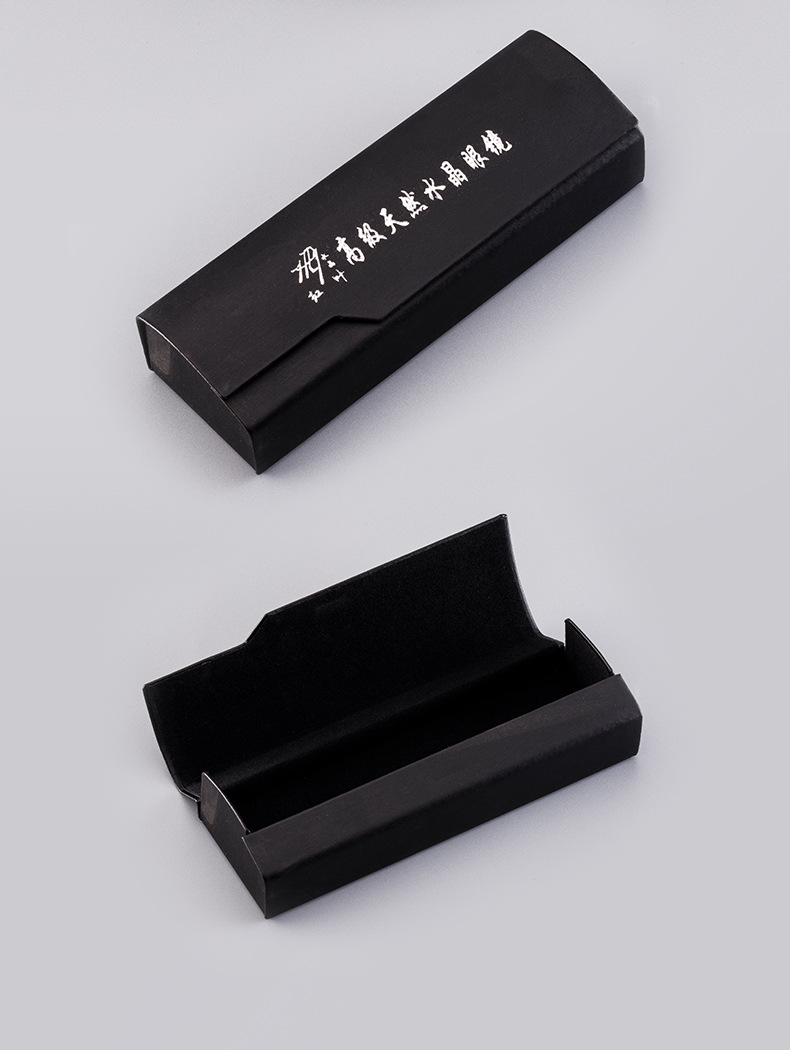 红叶天然水晶眼镜盒 高档木盒 pu眼镜盒 磁吸眼镜盒批发 厂家直销