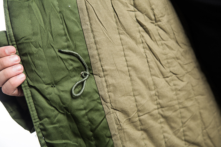 配发87士兵棉大衣中长军大衣带护膝陆空草绿防寒棉服骑车防寒服