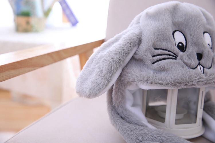 抖音玩具一捏耳朵会动的老鼠头套帽子礼物拍照写真道具气囊帽子