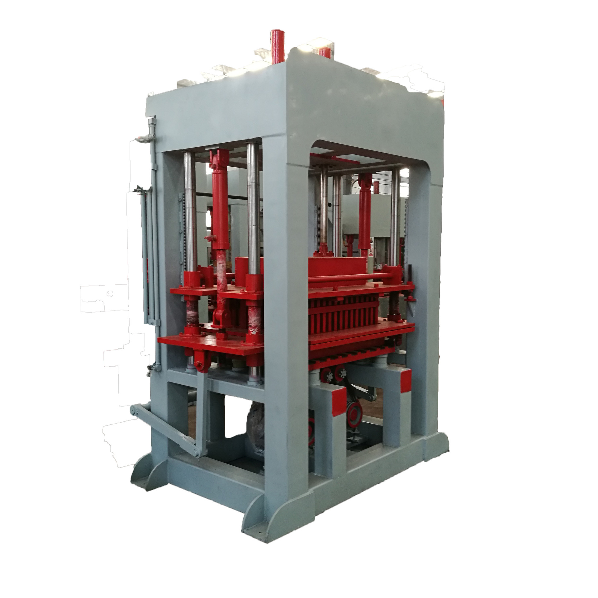 全自动液压免烧砖机 彩色路面多孔砖机 环保水泥花砖制砖机