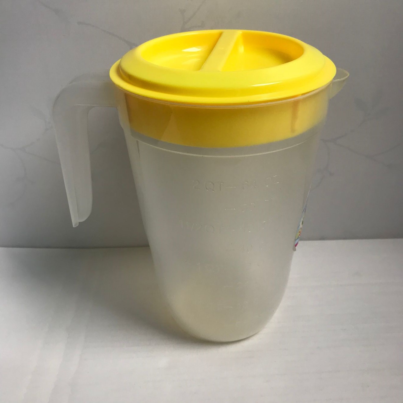 塑料冷水壶 食品级透明水壶 2l大容量刻度凉水壶套装