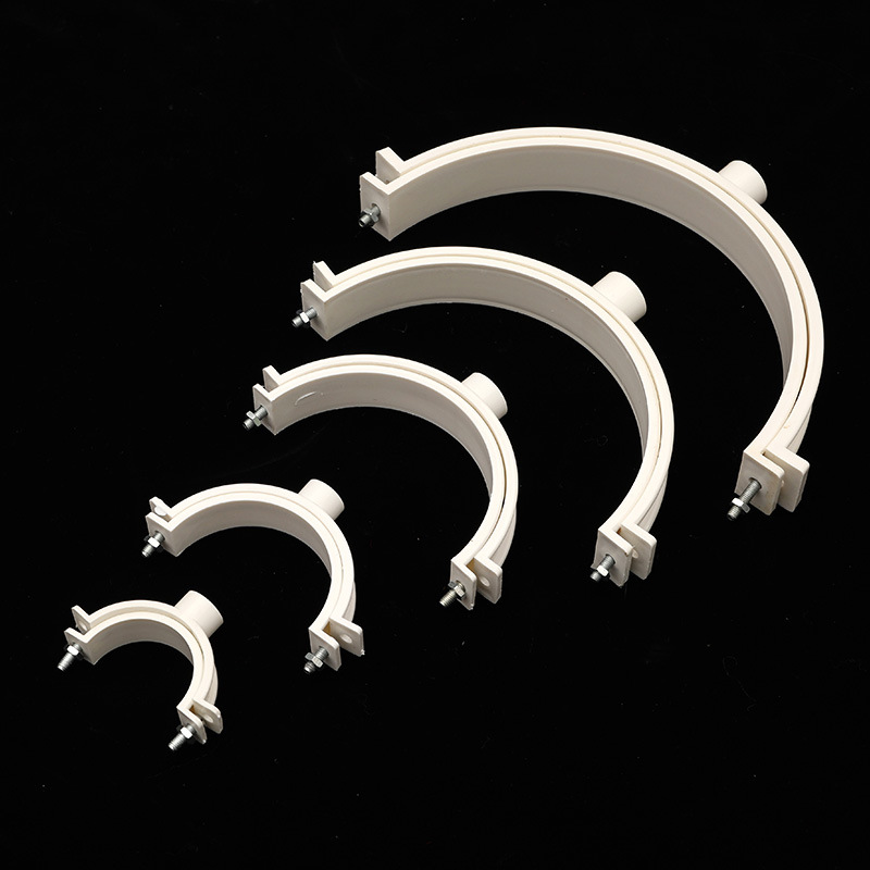 厂家直销 pvc-u加厚塑料管卡 大口径国标管卡耐酸耐碱耐腐蚀