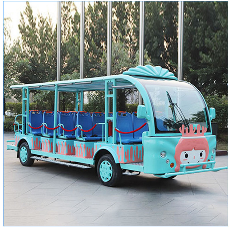 儿童游乐场4轮观光接待车旅游景区珊瑚观光车主题公园车